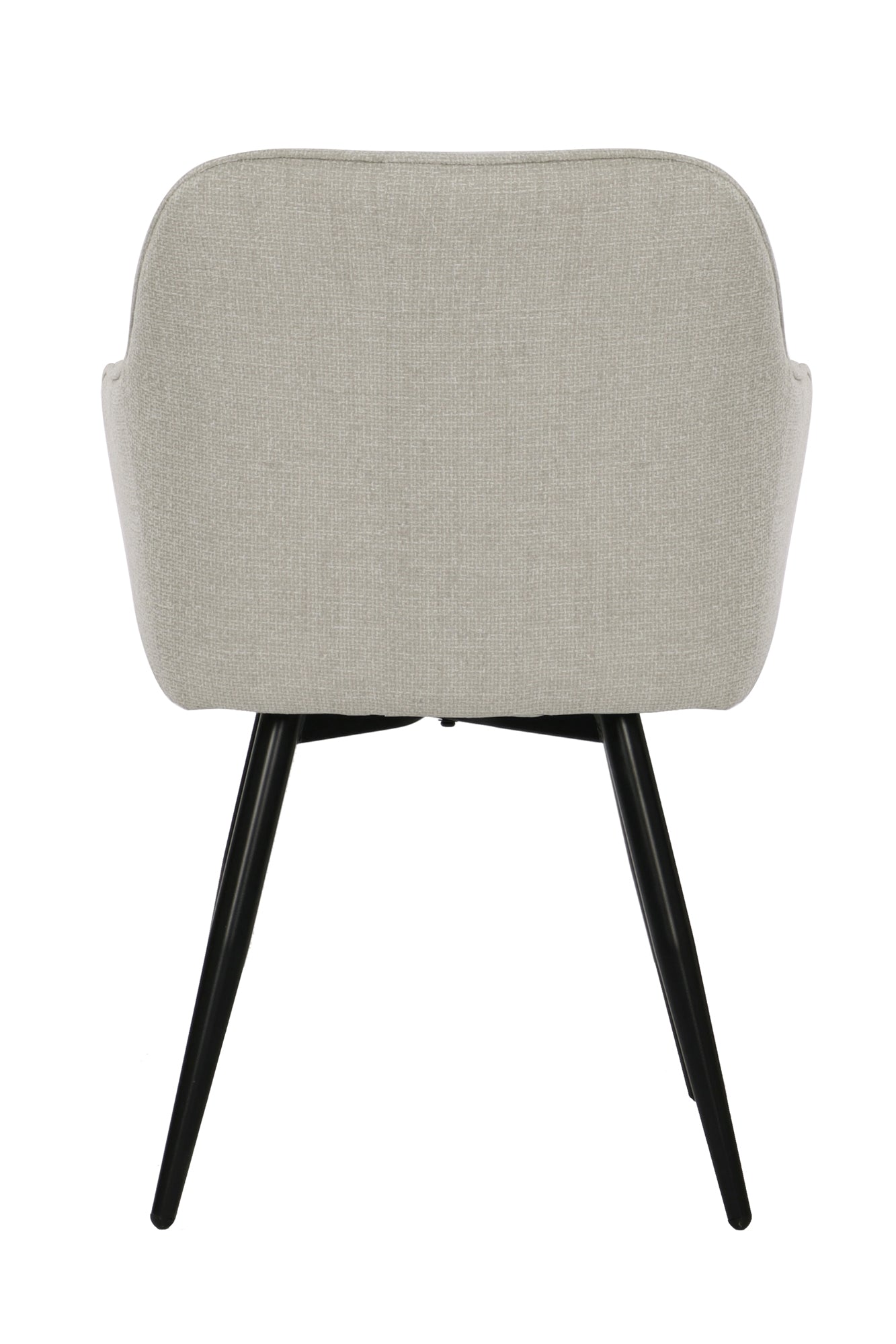 SIT&CHAIRS Armlehnstuhl 2er Set, mit Drehfunktion – Bezug beige, Beine mattschwarz – Bild 7