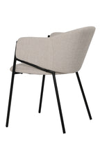 SIT&CHAIRS Armlehnstuhl 2er Set – Bezug beige, Beine mattschwarz – Bild 5
