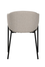 SIT&CHAIRS Armlehnstuhl 2er Set – Bezug beige, Beine mattschwarz – Bild 7