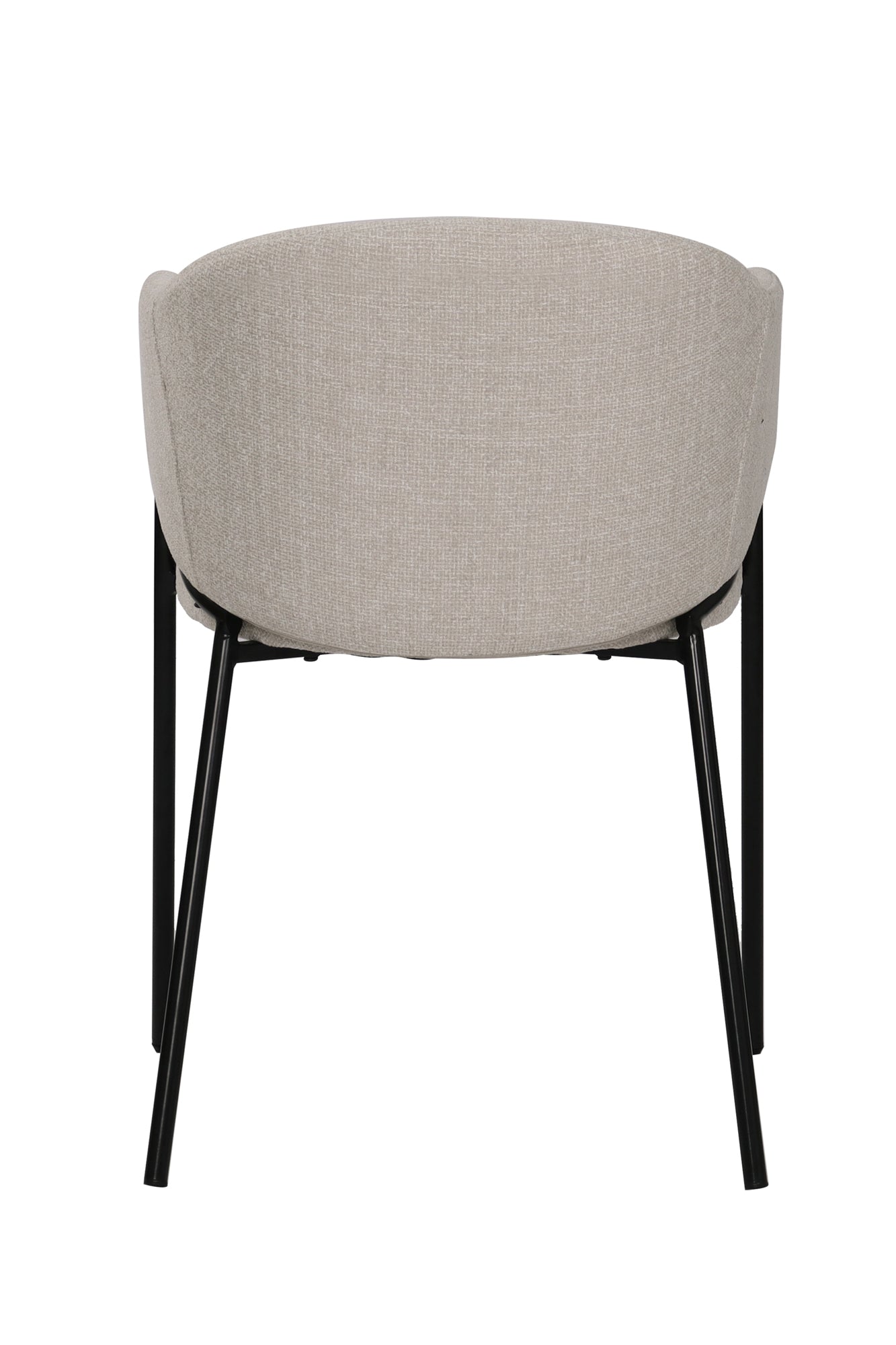 SIT&CHAIRS Armlehnstuhl 2er Set – Bezug beige, Beine mattschwarz – Bild 7