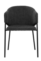 SIT&CHAIRS Armlehnstuhl 2er Set – Bezug dunkelgrau, Beine mattschwarz – Bild 2