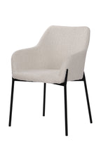 SIT&CHAIRS Armlehnstuhl 2er Set – Bezug weiß, Beine mattschwarz – Bild 3