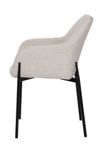 SIT&CHAIRS Armlehnstuhl 2er Set – Bezug weiß, Beine mattschwarz – Bild 4