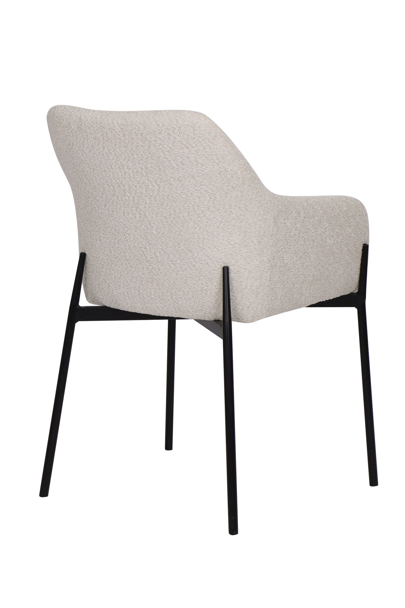 SIT&CHAIRS Armlehnstuhl 2er Set – Bezug weiß, Beine mattschwarz – Bild 6