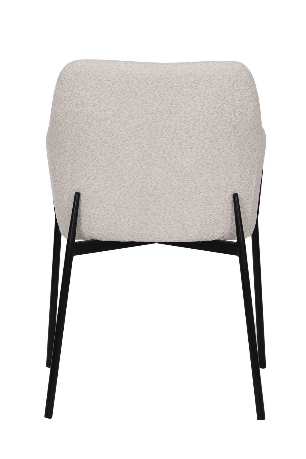 SIT&CHAIRS Armlehnstuhl 2er Set – Bezug weiß, Beine mattschwarz – Bild 7