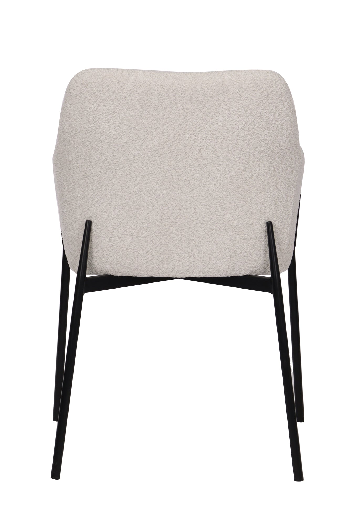 SIT&CHAIRS Armlehnstuhl 2er Set – Bezug weiß, Beine mattschwarz – Bild 7