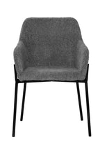 SIT&CHAIRS Armlehnstuhl 2er Set – Bezug grau, Beine mattschwarz – Bild 2