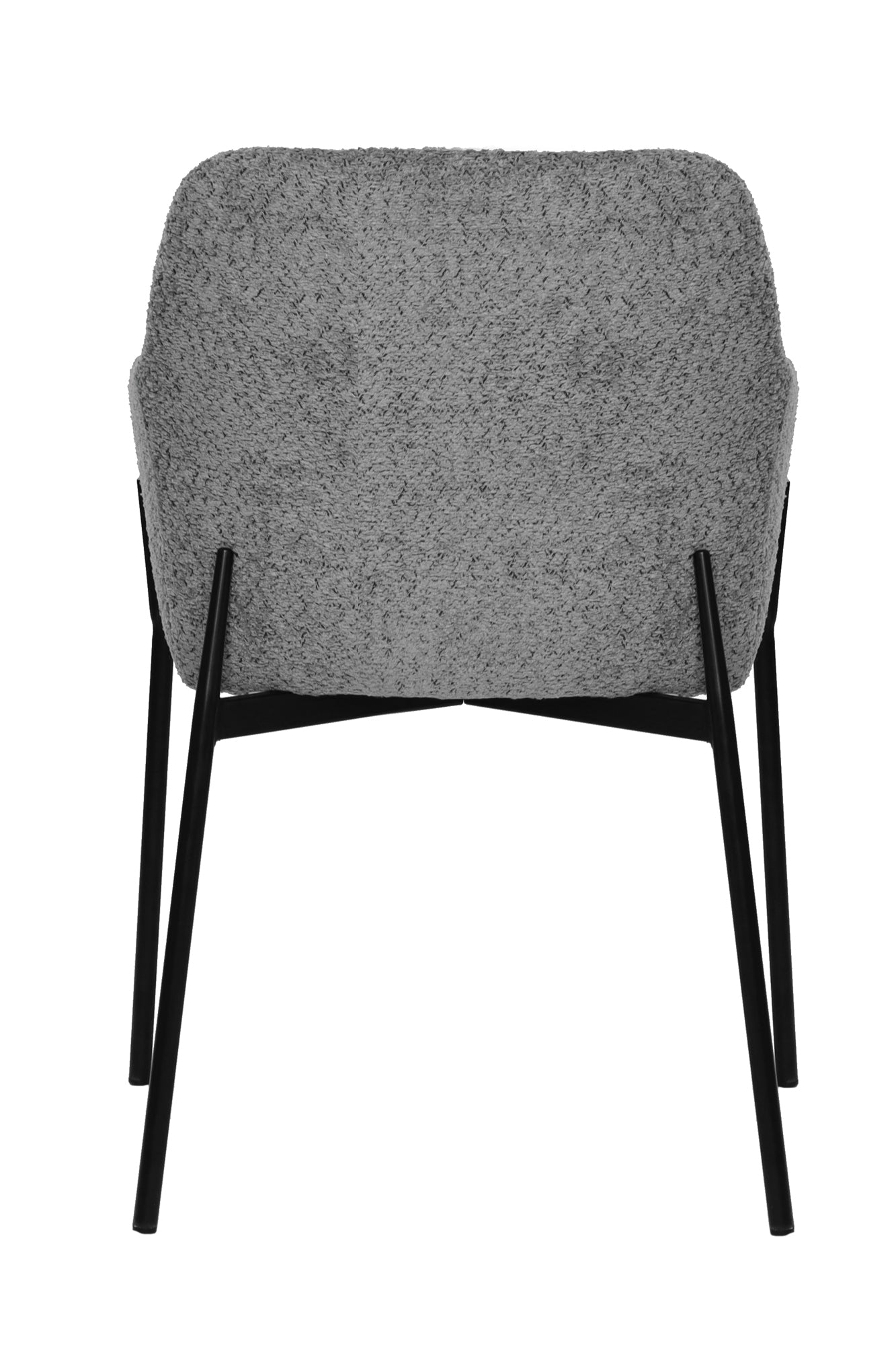 SIT&CHAIRS Armlehnstuhl 2er Set – Bezug grau, Beine mattschwarz – Bild 7