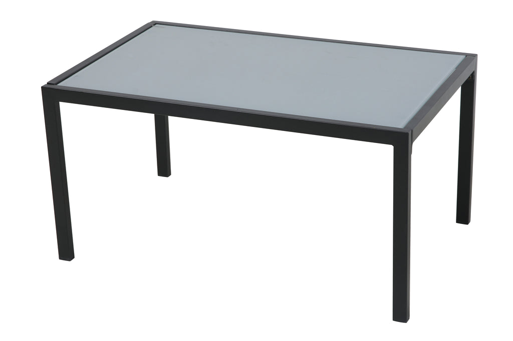 Möbilia - Sitzgruppe grau, schwarz – 2-Sitzer + 2 Sessel, 1 Couchtisch, Sitz- + Rü