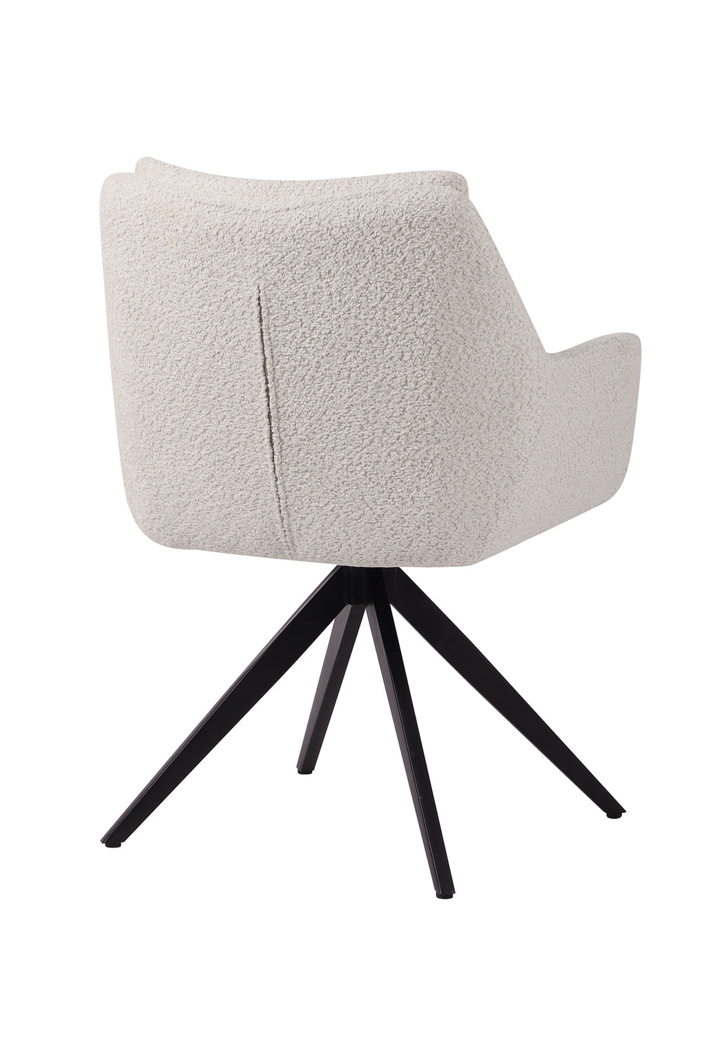SIT&CHAIRS Armlehnstuhl – Bezug weiß, Beine mattschwarz – Bild 5