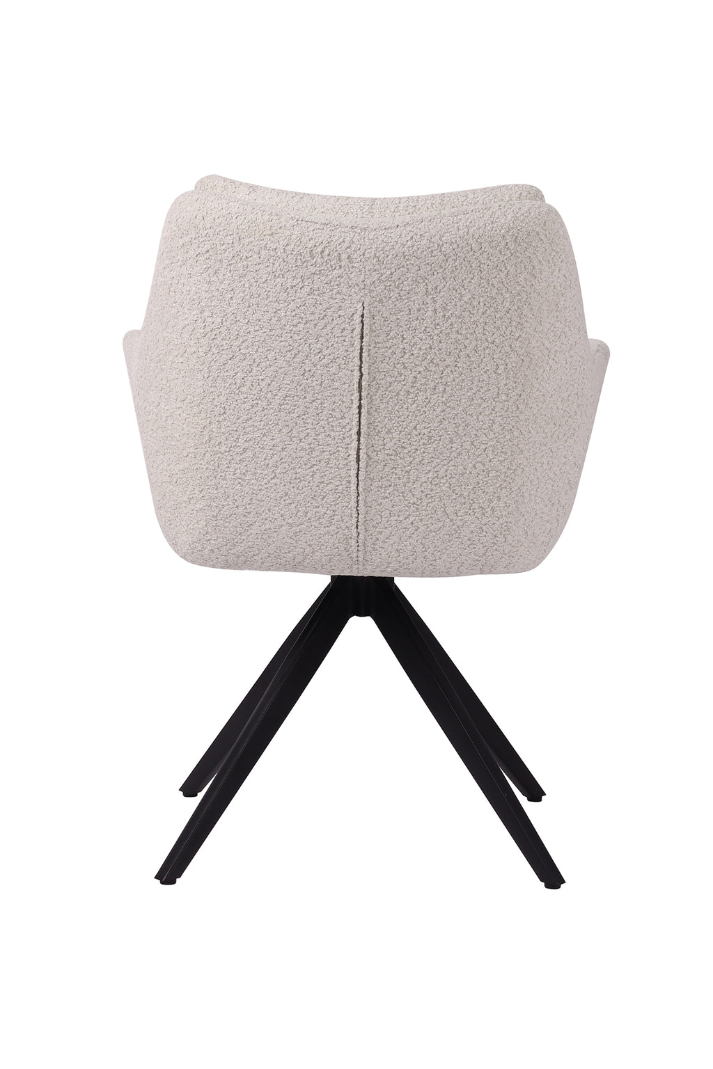 SIT&CHAIRS Armlehnstuhl – Bezug weiß, Beine mattschwarz – Bild 6