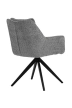 SIT&CHAIRS Armlehnstuhl – Bezug grau, Beine mattschwarz – Bild 5