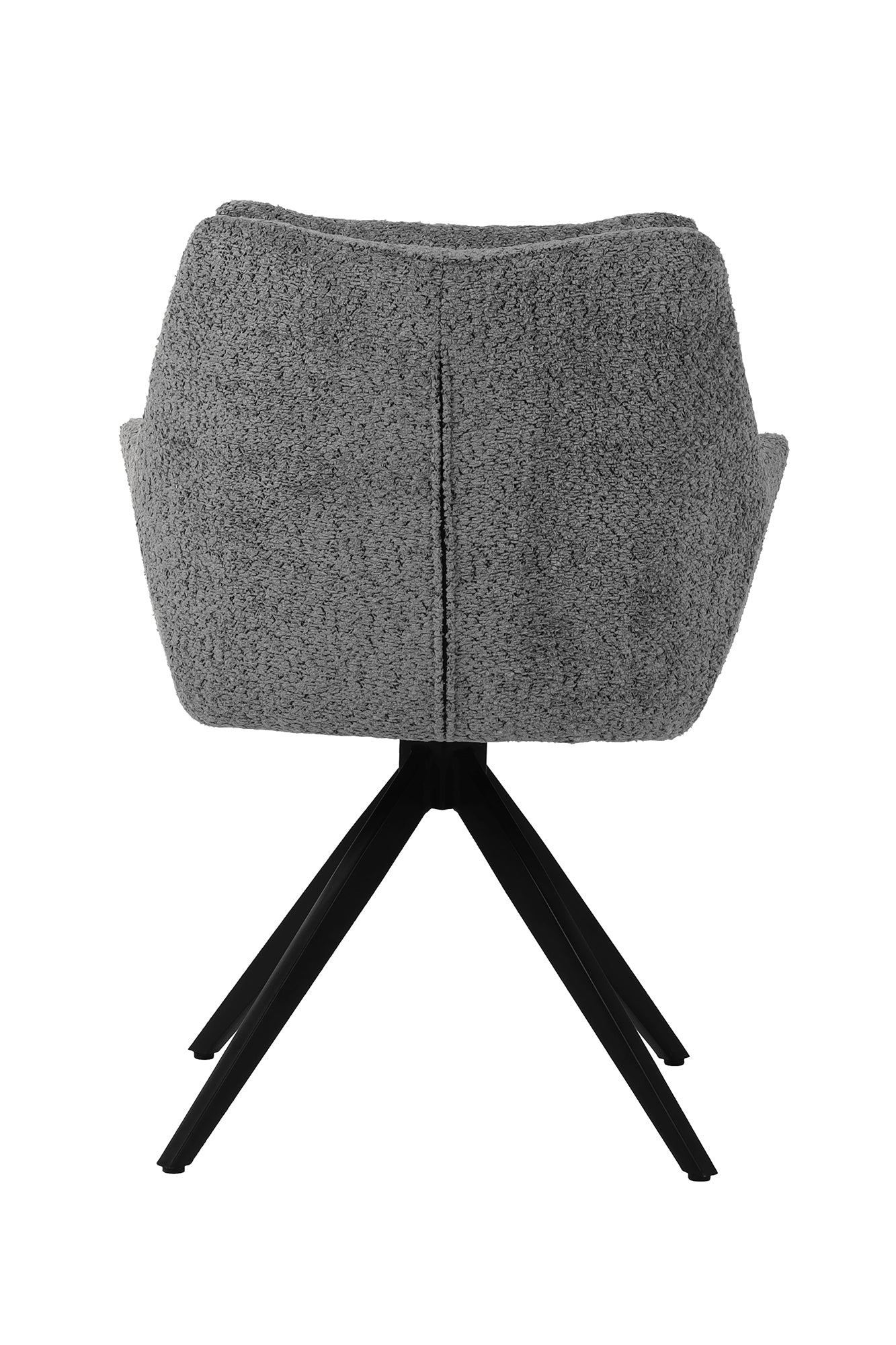 SIT&CHAIRS Armlehnstuhl – Bezug grau, Beine mattschwarz – Bild 6