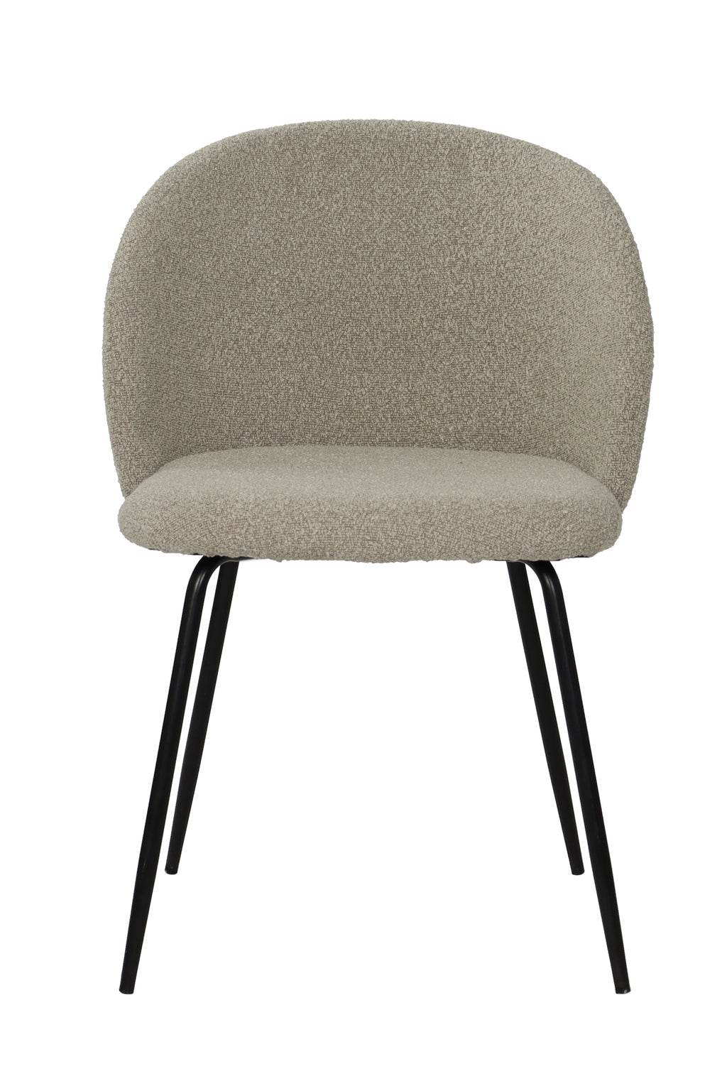 SIT&CHAIRS Stuhl 2er Set – Bezug taupe, Beine mattschwarz – Bild 2