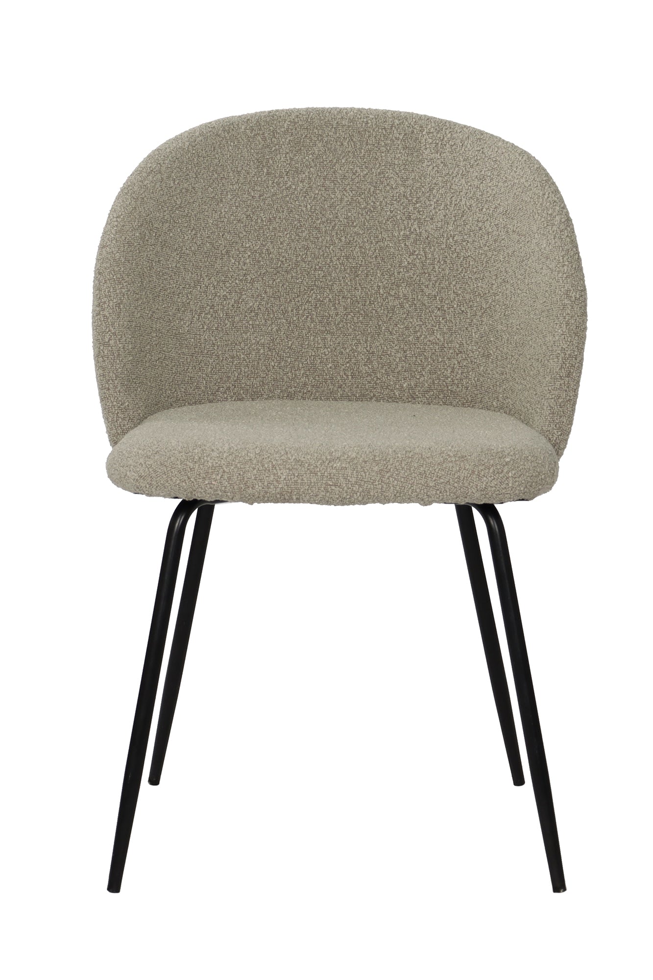 SIT&CHAIRS Stuhl 2er Set – Bezug taupe, Beine mattschwarz – Bild 2