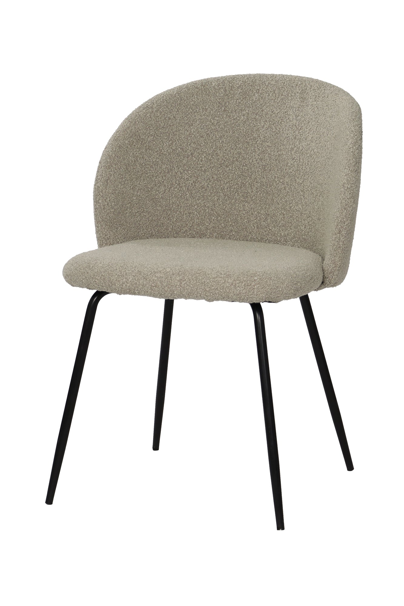 SIT&CHAIRS Stuhl 2er Set – Bezug taupe, Beine mattschwarz – Bild 3