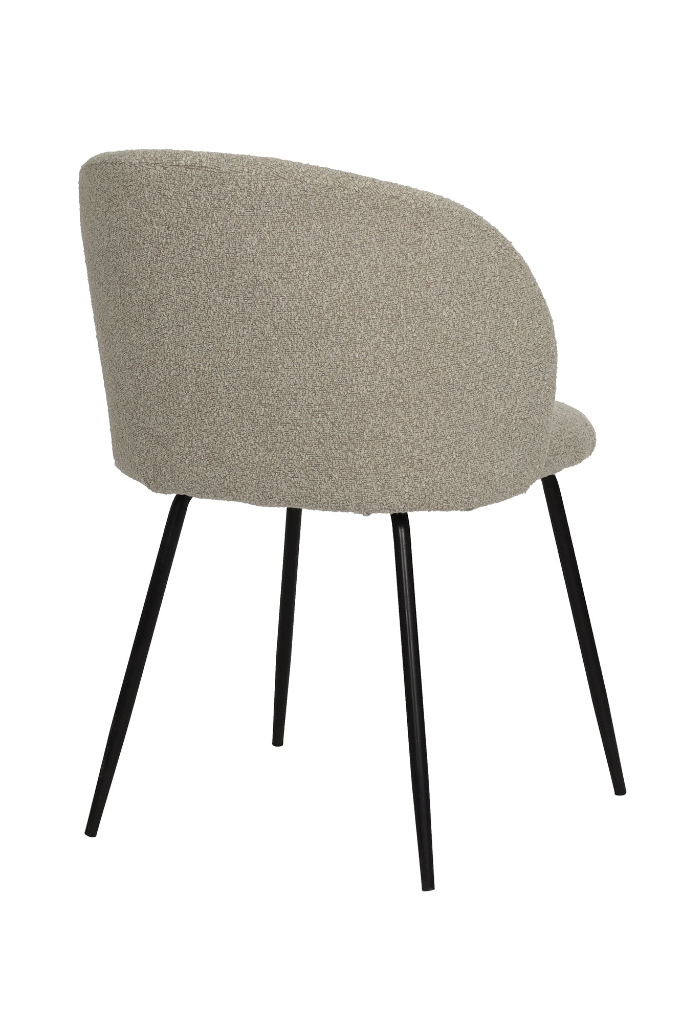 SIT&CHAIRS Stuhl 2er Set – Bezug taupe, Beine mattschwarz – Bild 6