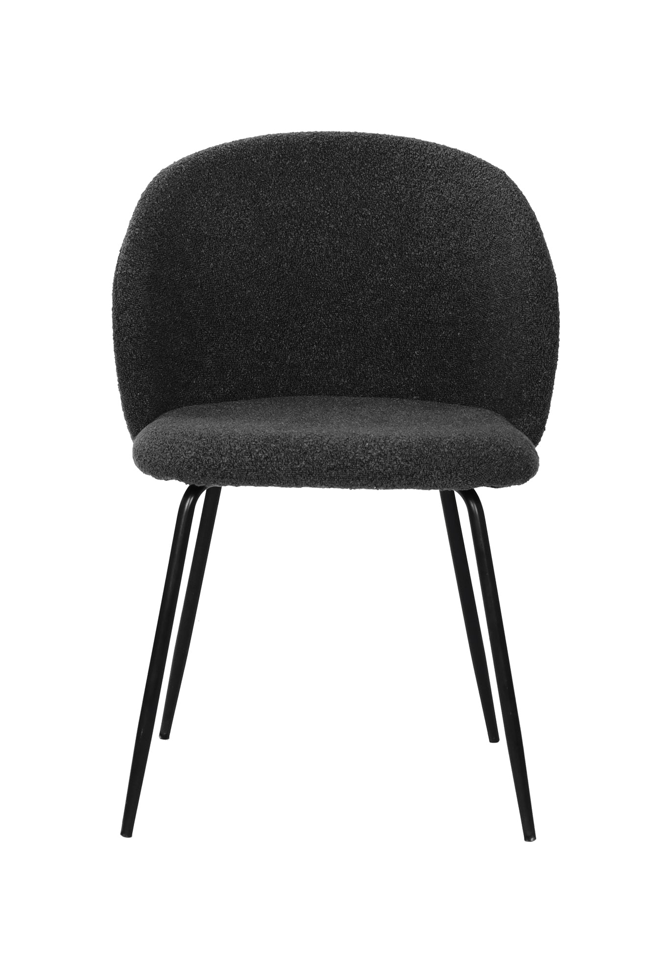 SIT&CHAIRS Stuhl 2er Set – Bezug schwarz, Beine mattschwarz – Bild 2