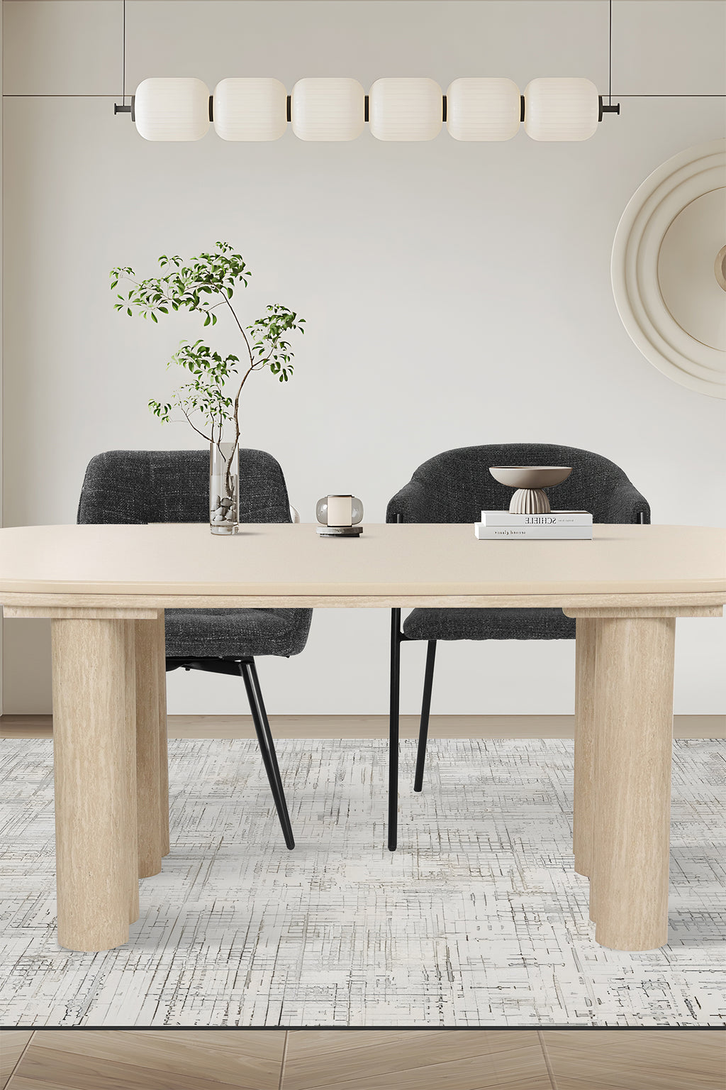 SIT&CHAIRS Armlehnstuhl 2er Set – Bezug dunkelgrau, Beine mattschwarz – Bild 11