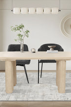 SIT&CHAIRS Armlehnstuhl 2er Set – Bezug dunkelgrau, Beine mattschwarz – Bild 11