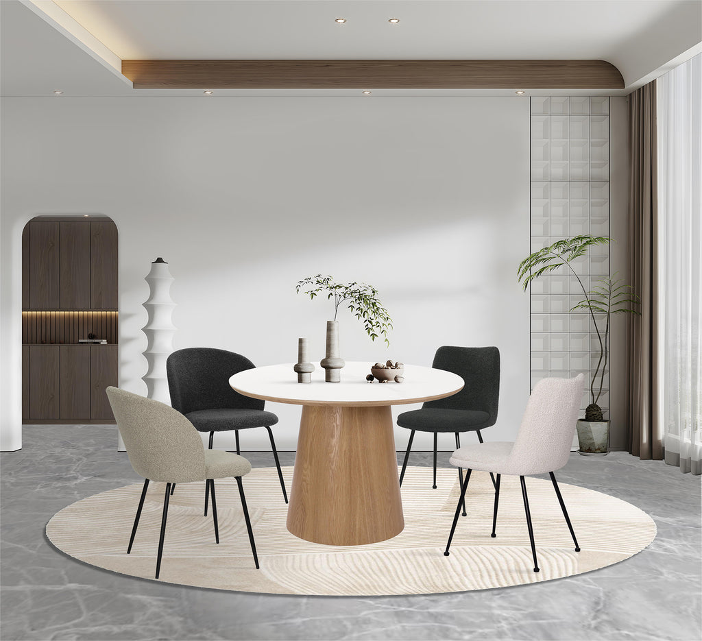 SIT&CHAIRS Stuhl 2er Set – Bezug schwarz, Beine mattschwarz – Bild 11