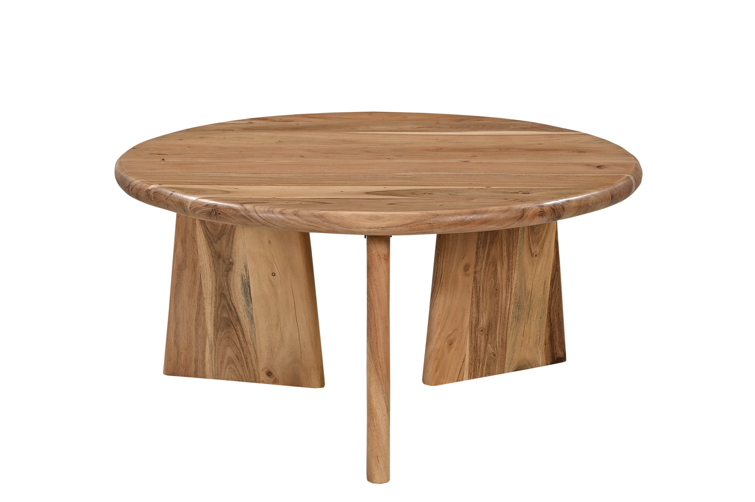 WAVE Couchtisch Ø 90 cm – Natur