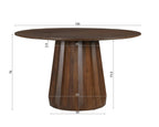 RONDURA Tisch 130x130 cm – Braun – Bild 5