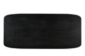BLACK SMOOTH Tischplatte 200x100 cm – Schwarz