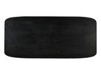 BLACK SMOOTH Tischplatte 200x100 cm – Schwarz