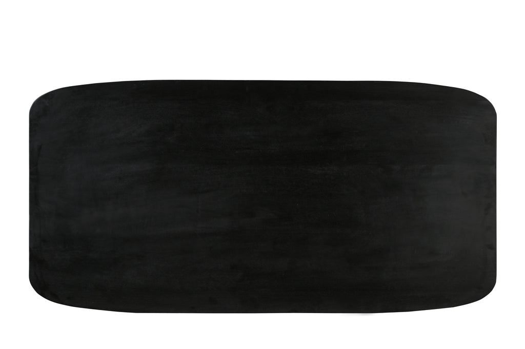 BLACK SMOOTH Tischplatte 240x100 cm – Schwarz