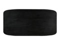 BLACK SMOOTH Tischplatte 240x100 cm – Schwarz