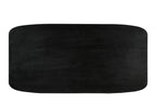 BLACK SMOOTH Tischplatte 240x100 cm – Schwarz