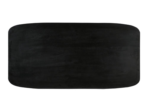 BLACK SMOOTH Tischplatte 240x100 cm – Schwarz