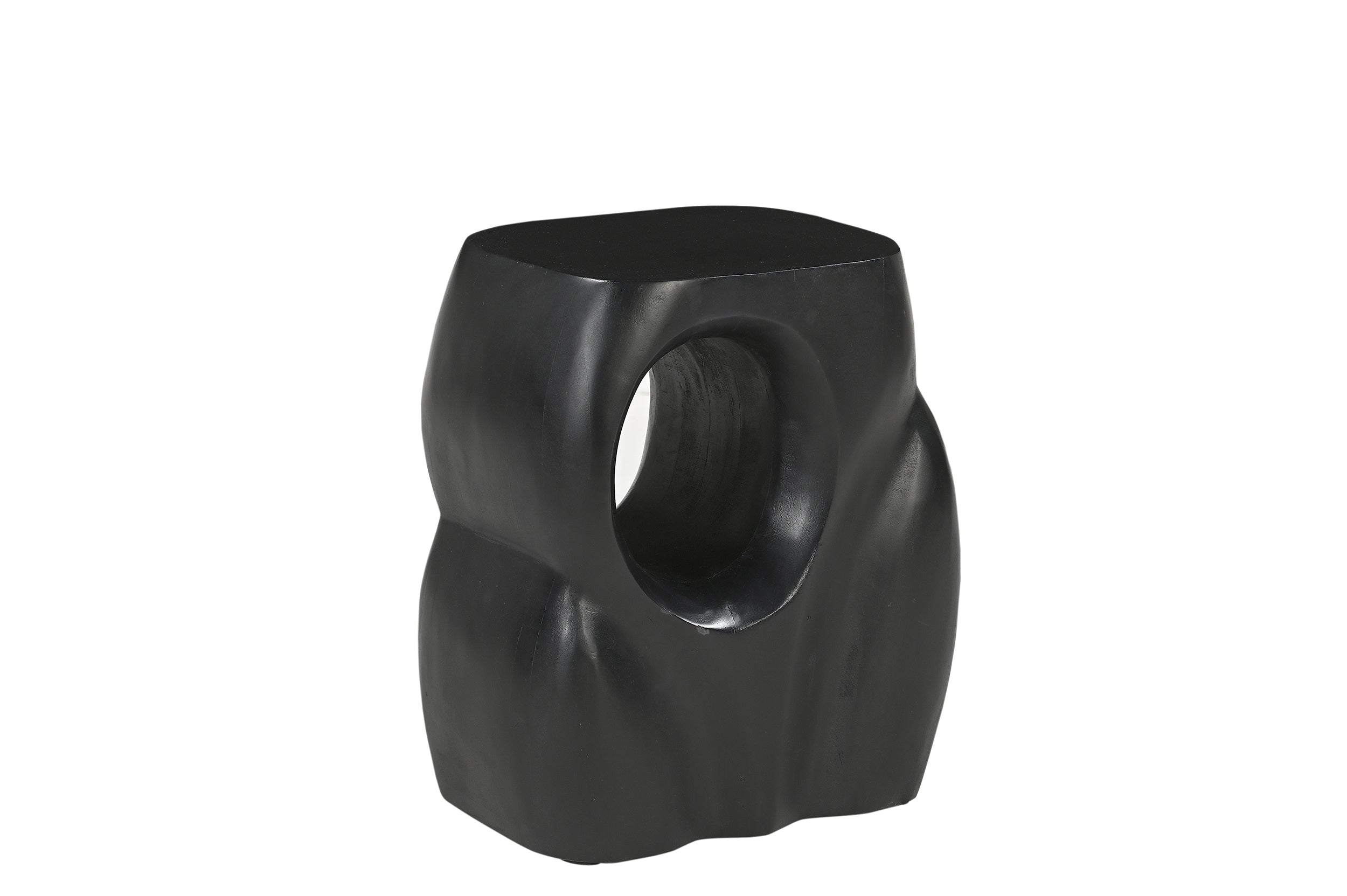 BLACK SMOOTH Beistelltisch – Schwarz – Bild 2