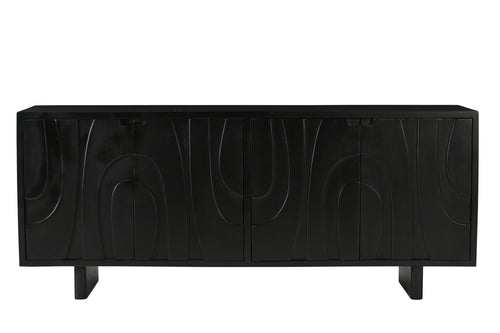 BLACK SMOOTH Sideboard – Schwarz