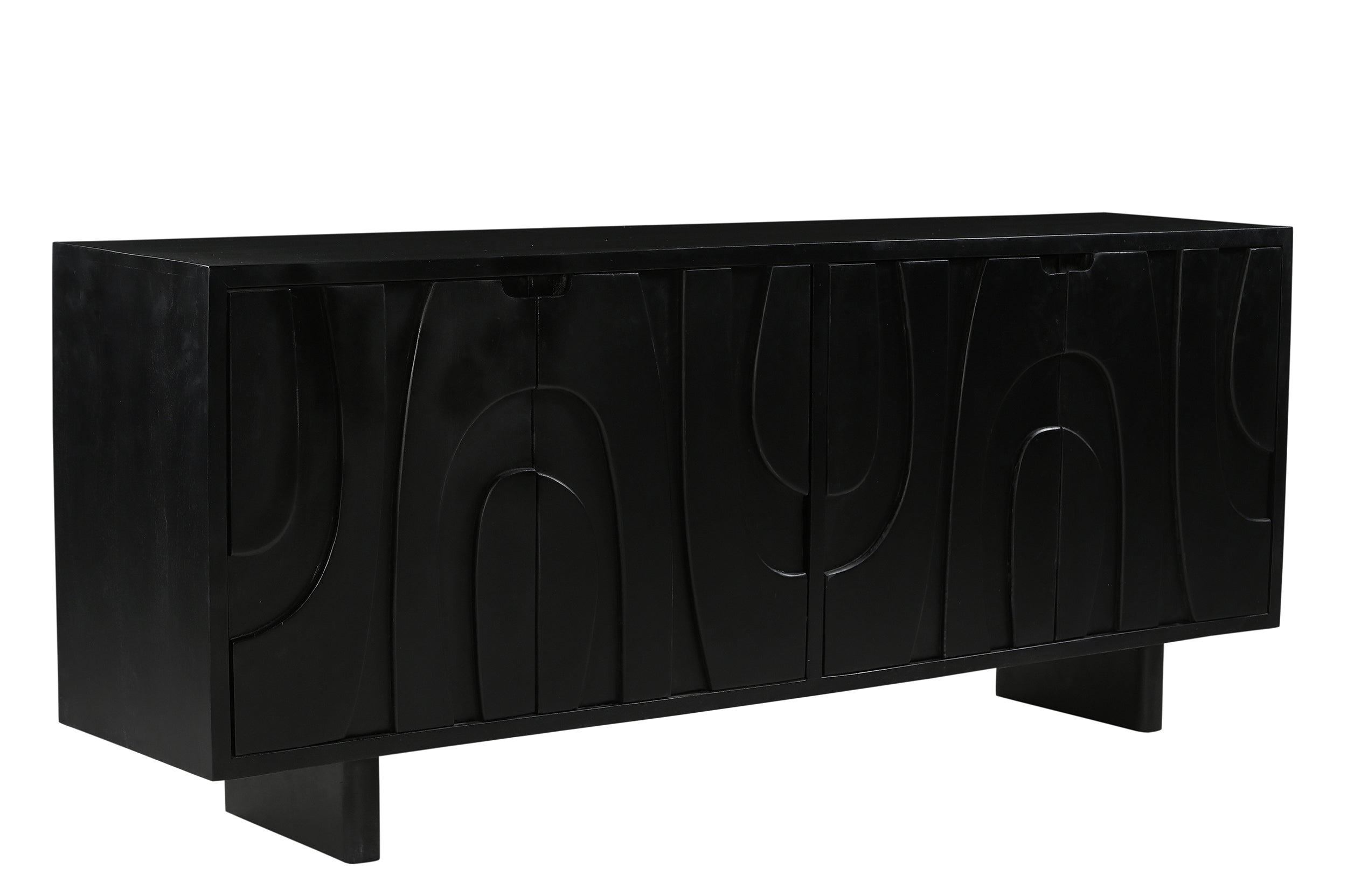 BLACK SMOOTH Sideboard – Schwarz – Bild 3