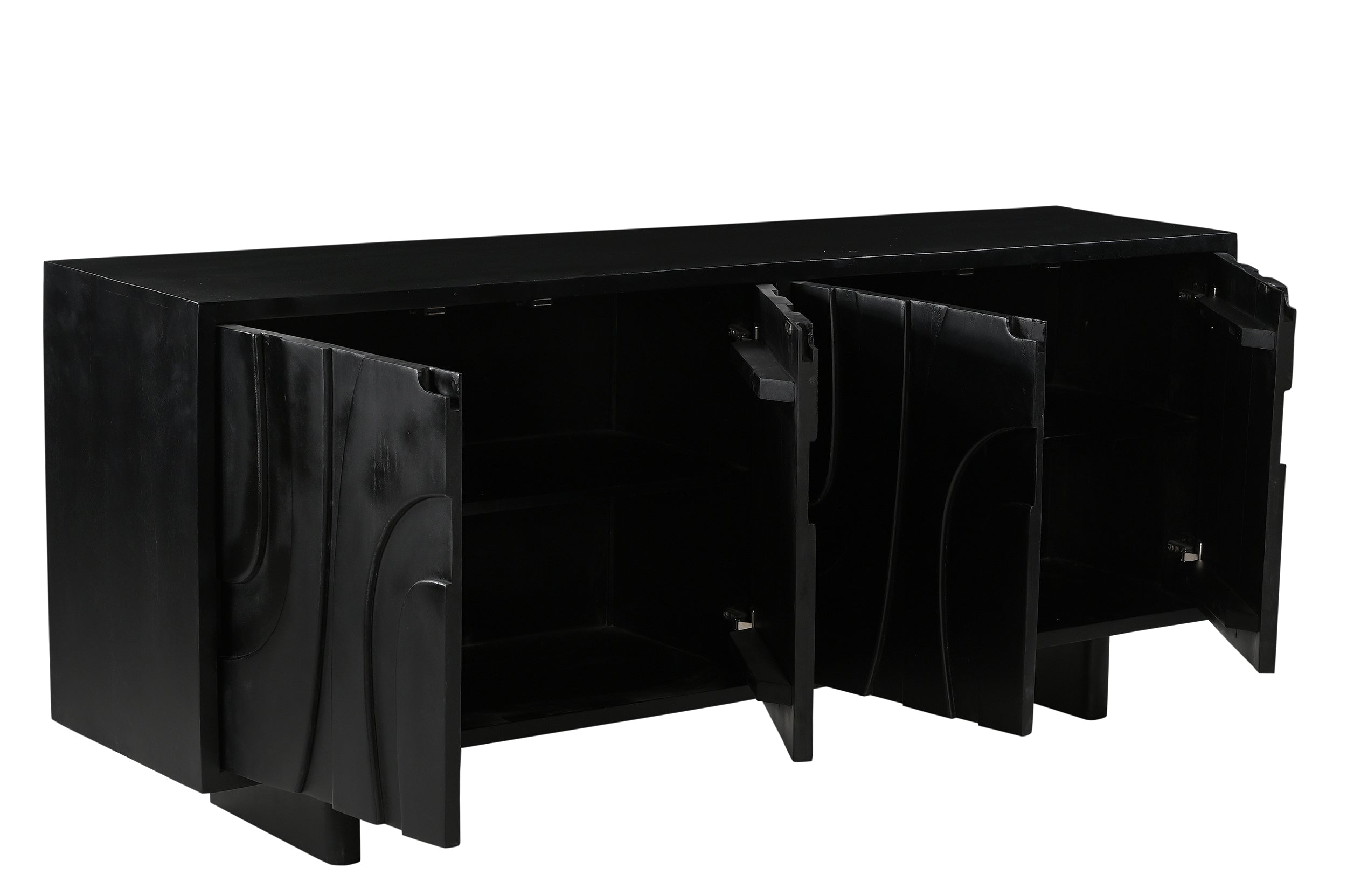 BLACK SMOOTH Sideboard – Schwarz – Bild 2