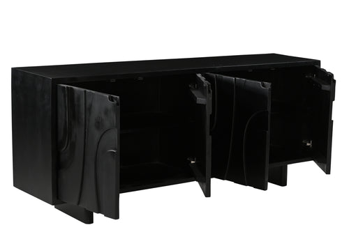 BLACK SMOOTH Sideboard – Schwarz – Bild 2