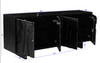 BLACK SMOOTH Sideboard – Schwarz – Bild 5