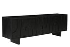 BLACK SMOOTH Lowboard – Schwarz – Bild 2