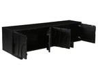 BLACK SMOOTH Lowboard – Schwarz – Bild 3