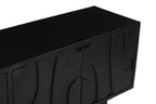 BLACK SMOOTH Lowboard – Schwarz – Bild 4