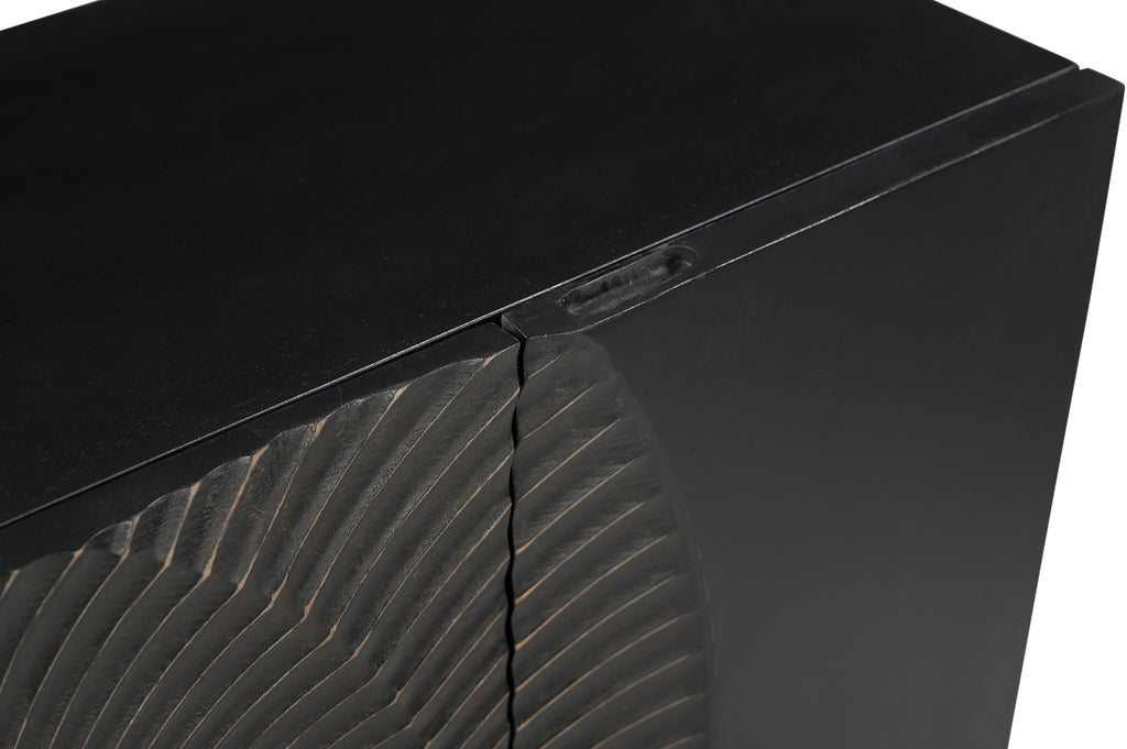 BLACK SMOOTH Sideboard – Schwarz, Gold – Bild 4