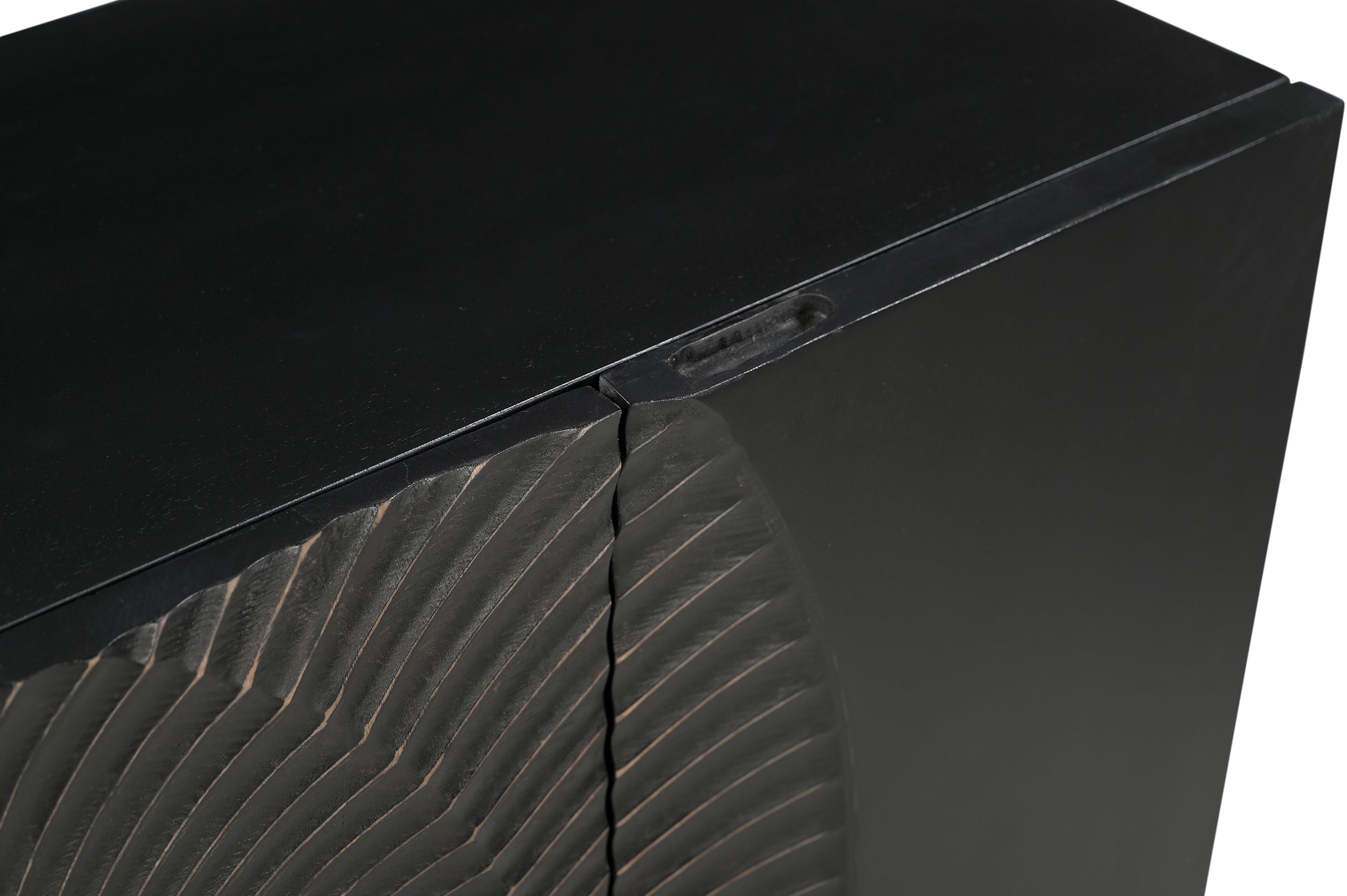 BLACK SMOOTH Sideboard – Schwarz, Gold – Bild 4