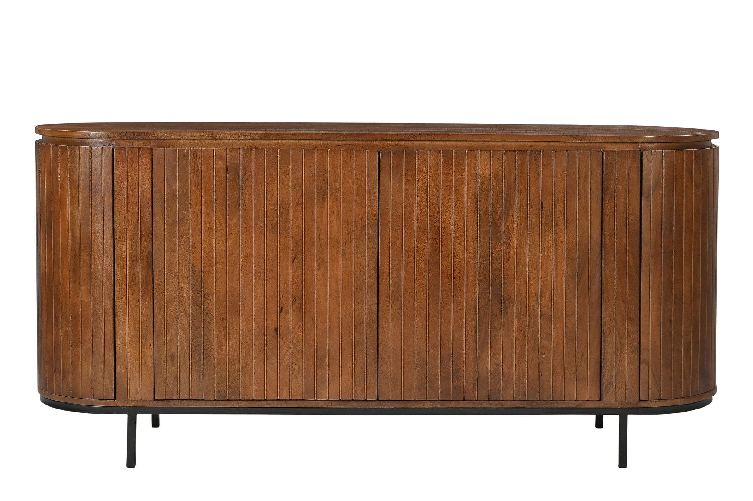 AMBRA Sideboard – Natur, Schwarz