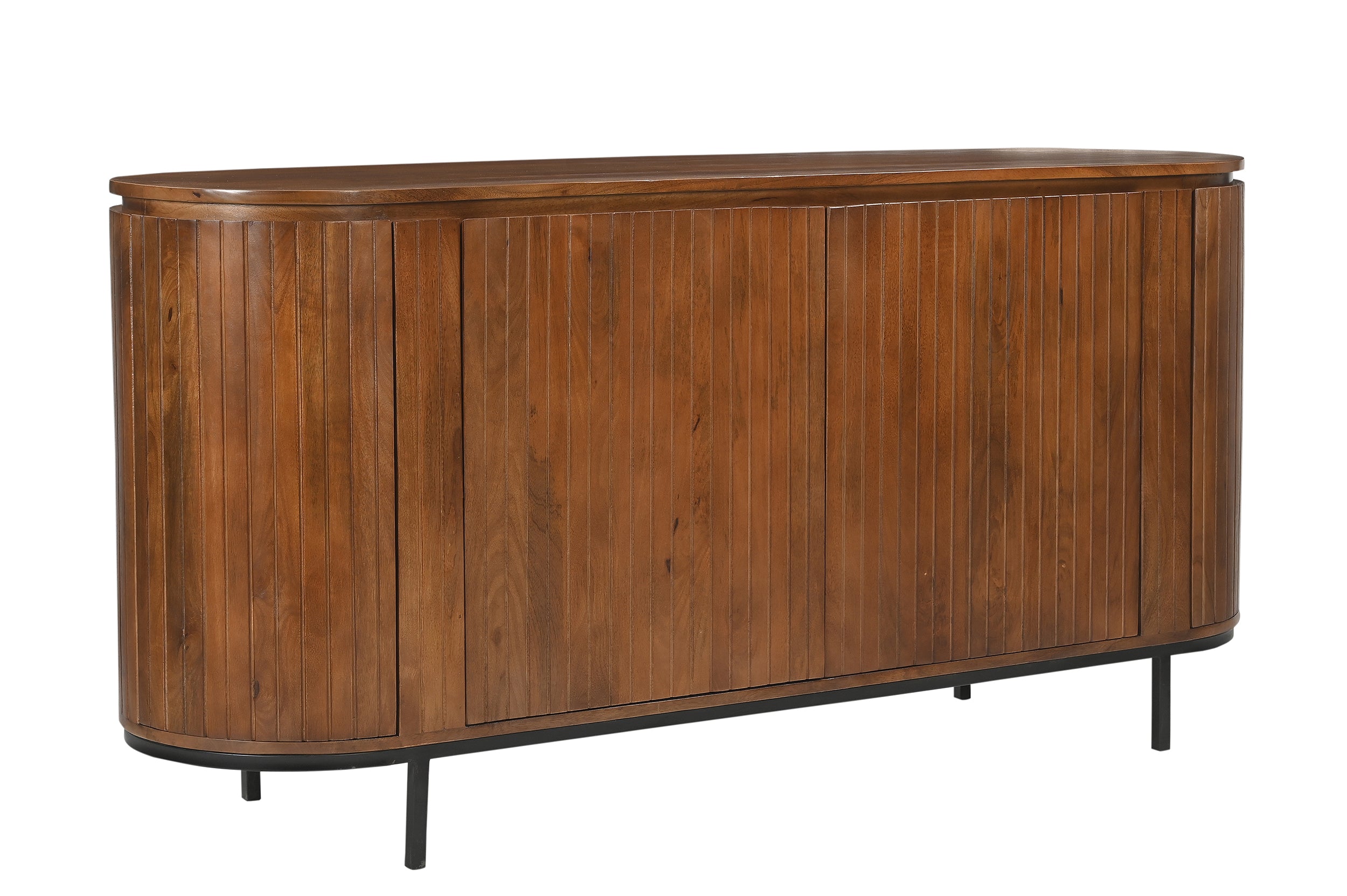 AMBRA Sideboard – Natur, Schwarz – Bild 2