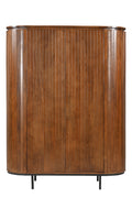 AMBRA Highboard – Natur, Schwarz