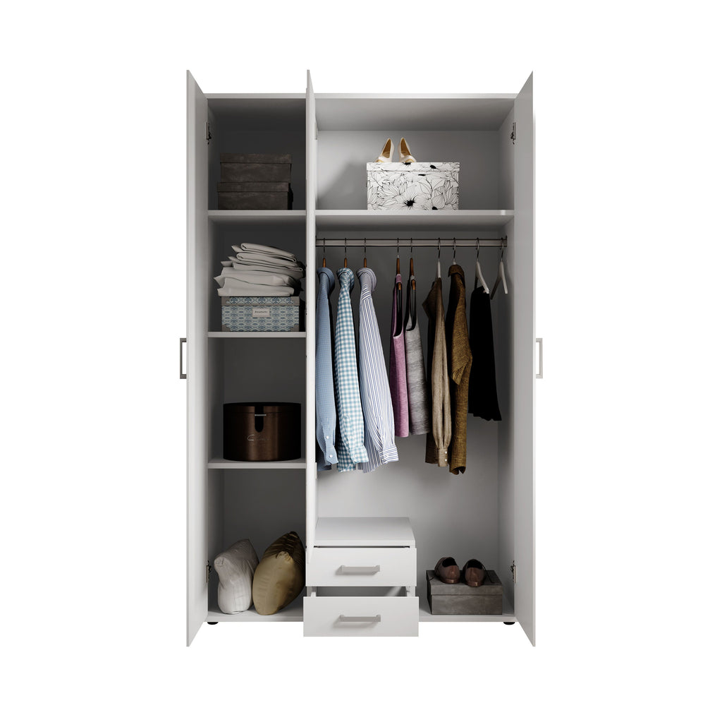 Kleiderschrank mit Spiegel 3-türig