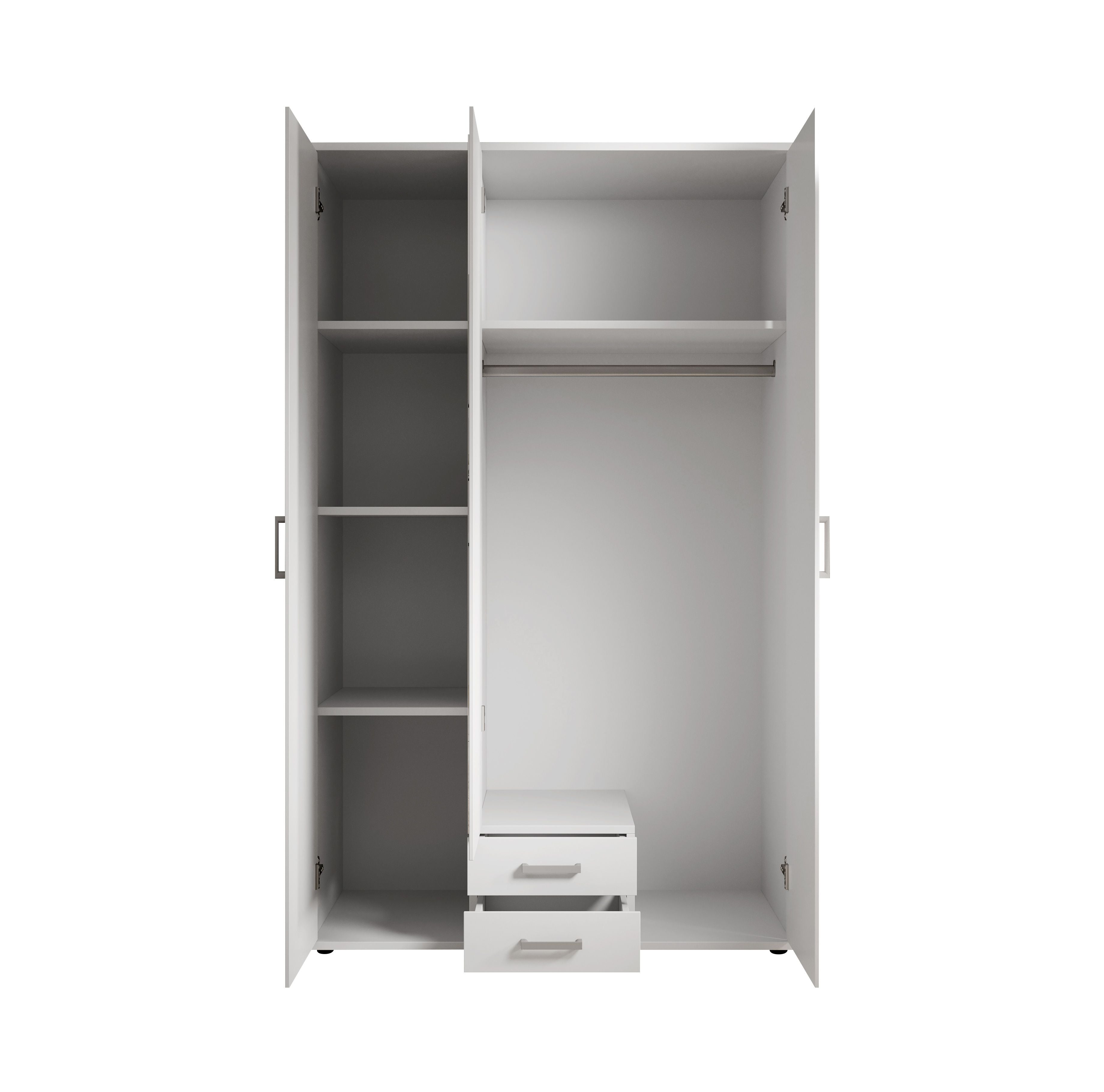 Kleiderschrank mit Spiegel 3-türig