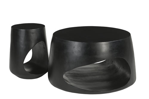 BLACK SMOOTH Couchtisch – Schwarz – Bild 2